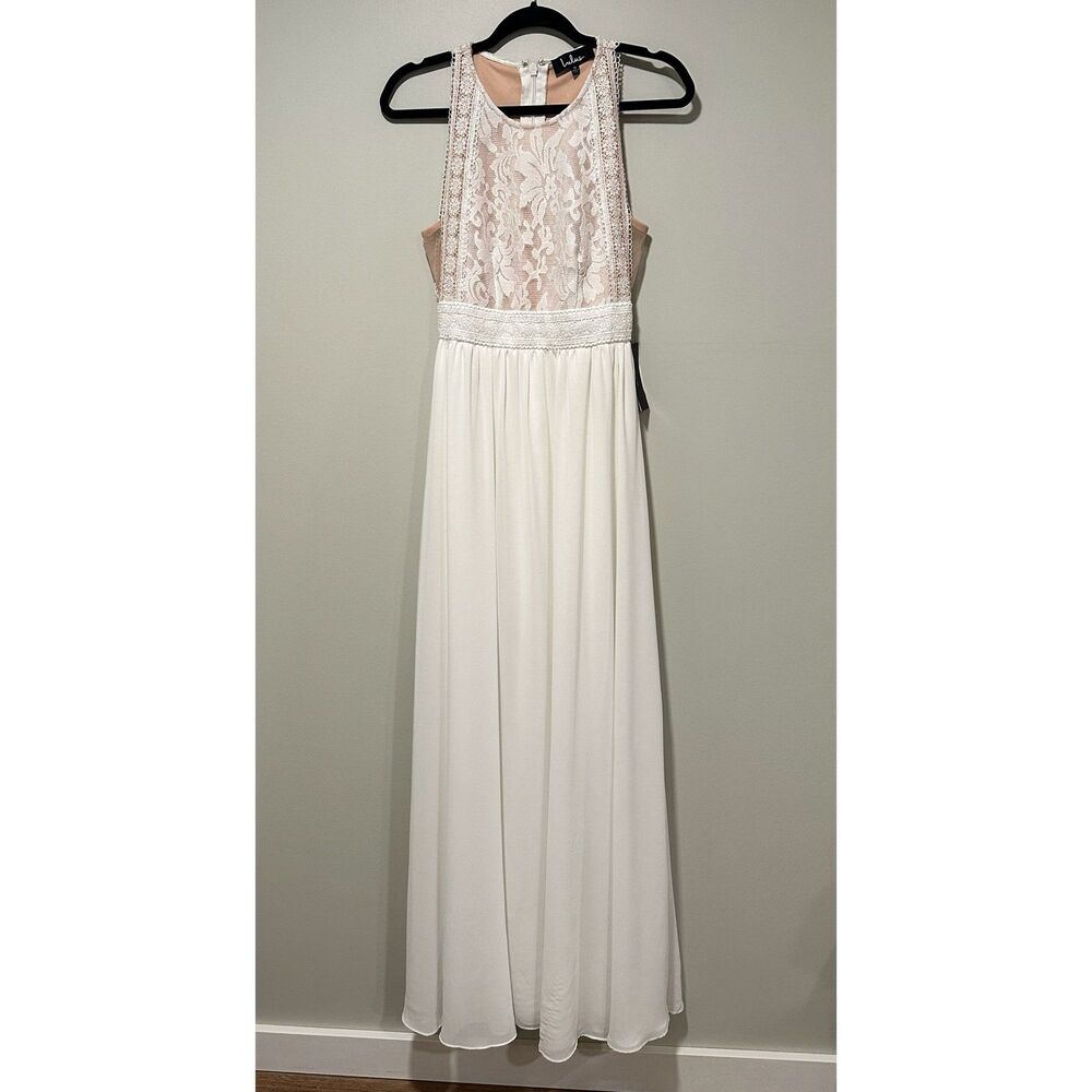 NWT Lulus Forever and Always White Lace Maxi Dress - Picture 3 of 8